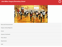 Tablet Screenshot of gregoryacademy.org